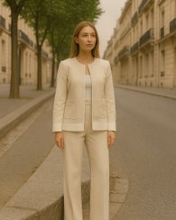 تصویر ست کت و شلوار - 38-42 / سبز 