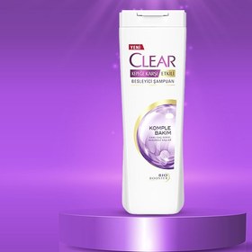 تصویر شامپو کلیر زنانه مخصوص موهای معمولی مدل komple bakim حجم 350 میل clear komple bakim shampoo yeni 500ml