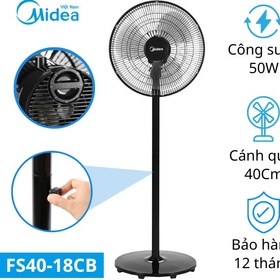 تصویر پنکه ایستاده مایدیا Midea مدل FS40-18CB Midea fan model fs40-18cb