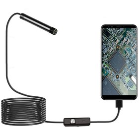 تصویر دوربین آندوسکوپی 1.3MP سیم نرم 1 متری 7mm 