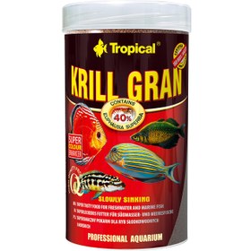 تصویر غذای گرانول تروپیکال مدل Krill Gran 250ml وزن 135 گرم 