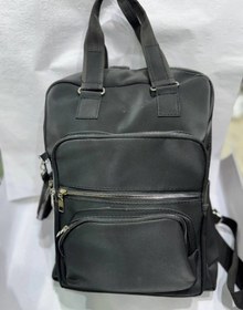 تصویر کوله پشتی دانشجویی برزنتی جا دار اسپرت Sports roomy canvas student backpack