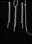 تصویر سرویس نقره 21.91 گرم تنیسی |ایتالیایی| روکش طلا سفید 