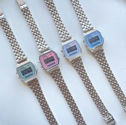 تصویر ساعت مچی زنانه کاسیو نوستالژی ضد آب بند استیل 