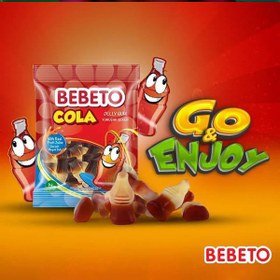 تصویر پاستیل نوشابه ای ببتو 80 گرم Bebeto Cola Jelly Gum 80g