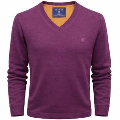 تصویر پلیور یقه هفت قواره ریز - 