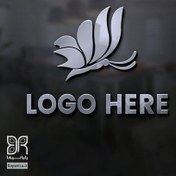 تصویر دانلود موکاپ لوگوی سه بعدی استیل - رایانیکا | دانلود رایگان فایل لایه باز PSD 