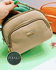 تصویر کیف سه زیپ - کرم 