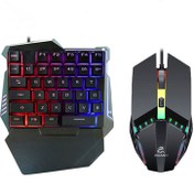 تصویر ست کیبورد و ماوس گیمینگ جکنگ مدل JK-913 با نورپردازی RGB 