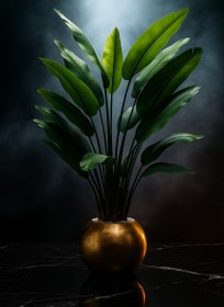 تصویر درختچه مصنوعی پرنده بهشتی نیکولای [ 33 برگ ] 