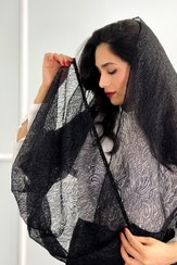 تصویر شال مجلسی مشکی Black shawl