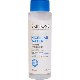 تصویر محلول پاک کننده آرایش پوست نرمال تا خشک اسکین وان 250 میلی لیتر Skin One Micellar Water For Normal To Dry Skin 250 ml 