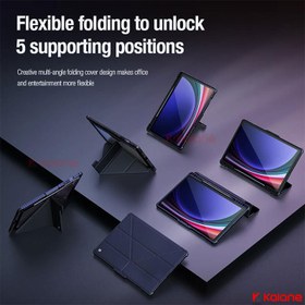 تصویر کیف کلاسوری نیلکین مدل Camshield Bumper Flip Folding مناسب برای تبلت سامسونگ Galaxy Tab S9 Fe Plus 