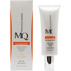 تصویر کرم ضد آفتاب و ضد لک spf50 بایوتچ MQ - بژ روشن 