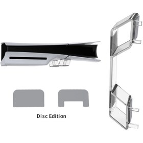 تصویر پایه افقی PS5 اسلیم دابی مدل شفاف Dobe PS5 horizontal Stand