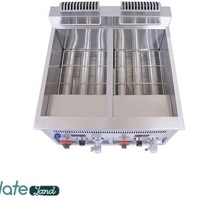 تصویر سرخ کن صنعتی ۲ لگن رومیزی گازی ABA 