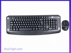 تصویر کیبورد و ماوس بی سیم اچ پی مدل 300 ا HP 300 Wireless Keyboard and Mouse HP 300 Wireless Keyboard and Mouse