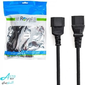 تصویر کابل برق بک تو بک رویال طول 1.5 متر Back to Back Royal power cable length 1.5 meter