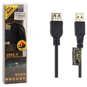 تصویر کابل افزایش طول USB2.0 پی نت مدل GOLD طول 3 متر 