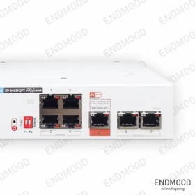 تصویر سوییچ شبکه 7 پورت کی دی تی KP-0403H2FT Network switch KDT KP-KP-0403H2FT