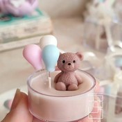 تصویر گیفت تولد گیفت تعیین جنسیت تدی با وارمر و بادکنک 