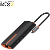 تصویر هاب 6 پورت تایپ سی الدینیو LDNIO 6in1 Type-c Hub Adapter DS-26H توان 100 وات 