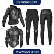 تصویر ست موتور سواری چیتا مدل Cheetah-set 01 شامل شولدر، شلوار و محافظ گردن 