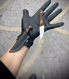 تصویر چاقوی سفری تیز دستبندی با غلاف رایگان 