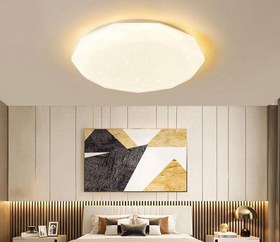 تصویر چراغ سقفی مودی مدل MD6172R-C ظرفیت ۷۲ وات سه حالته 