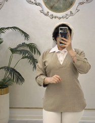 تصویر شومیز یقه سفید سوفیا کد: ۱۲۱۲ 