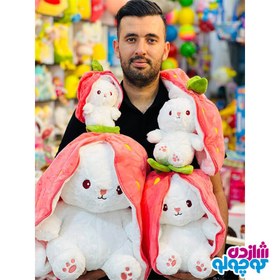 تصویر عروسک خرگوش سورپرایزی سایز ۳۵ سانت 