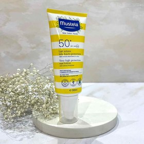 تصویر ضد آفتاب کودک موستلا mustela حجم 200 میلی 