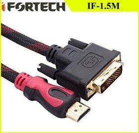 تصویر کابل IFORTECH HDMITO DVI IF-1.5M IFORTECH HDMITO DVI IF-1.5M