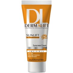 تصویر کرم ضد آفتاب رنگی SPF50 پوست خشک درمالیفت 40 میلی لیتری Dermalift Sunlift SPF50 Tined Sunscreen Cream to Dry Skin 40 ml