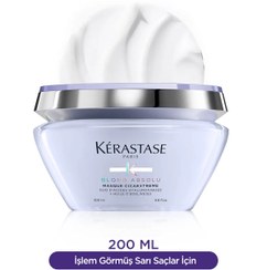 تصویر ماسک مو داخل حمام مخصوص موهای بلوند کراستاس مدل بلوند آبسولو ( Blond Absolu Kerastase Blond Absolu Masque Cicaextreme Post-Procedure Hair Care Mask for Blonde Hair 200 ml