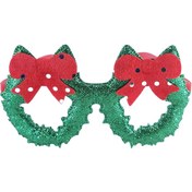 تصویر عینک مدل کریسمسی طرح پاپیون 