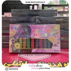 تصویر پک گچ مو شونه دار ۱۲ عددی – رنگ کن، بدرخش، خاص باش! Pack of 12 combed hair chalks