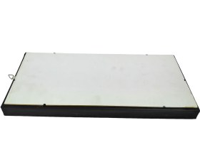 تصویر تابلو مس و سنگ فیروزه طرح گل (18*36) 