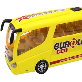 تصویر اسباب بازی ماشین اتوبوس قدرتی نیم متری اتوبوس مدرسه ماکت اتوبوس نشکن ماشین بازی مدل اتوبوس 