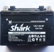 تصویر باتری A7 آمپر شارک استارتی مناسب انواع موتورسیکلت با گارانتی ۶ ماهه 
