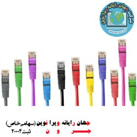 تصویر کابل شبکه 5 متری CAT6 درجه 1 پی نت P-net 