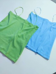 تصویر کراپ بند ماکارونی رنگی 