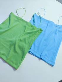 تصویر کراپ بند ماکارونی رنگی 