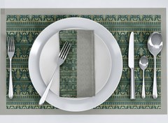 تصویر دستمال سفره و زیر بشقابی 