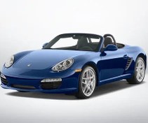 تصویر کفپوش چرمی پنج بعدی پورشه باکستر (سال ۲۰۱۷ الی ۲۰۱۸) کپی - مشکی دوخت سفید / ست کامل (اتاق + صندوق + لوگو ) 