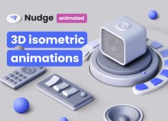 تصویر انیمیشن های سه بعدی ایزومتریک نوج | Nudge 3D animated 