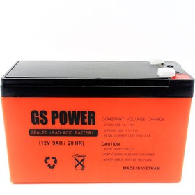 تصویر باتری سیلد لید اسید ۱۲ ولت ۹ آمپر GS POWER 
