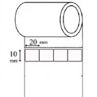 تصویر لیبل کاغذی تاپ لیبل چهار ردیف 10x20 10x20 4x Thermal Printer Paper Label