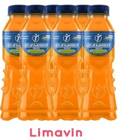 تصویر نوشیدنی ورزشی داینامین باکس ۶ عددی پرتقال Sports drink dynamin box 6 pieces orange