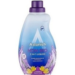 تصویر ژل و مایع لباسشویی استونیش Astonish ضد حساسیت سری Non Bio با رایحه اوسطوخودوس حجم 1000 میل 